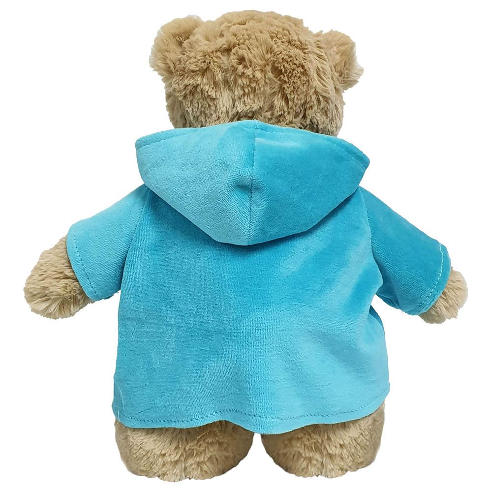 Fay Lawson - Mascot Bear W/ Trendy Blue Velour Hoodie Size 28cm