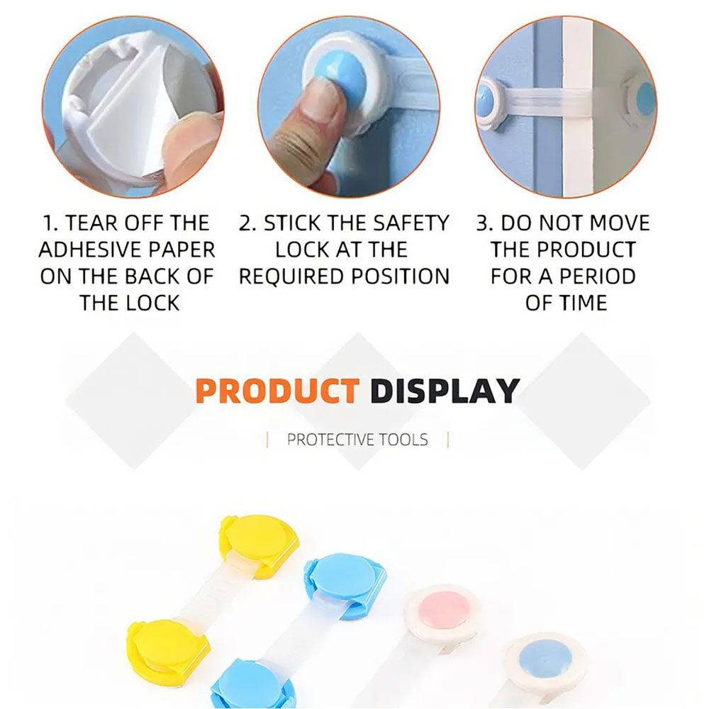 Factory Price - Baby Proofing Safety Clips - Pack of 2 - Blue 