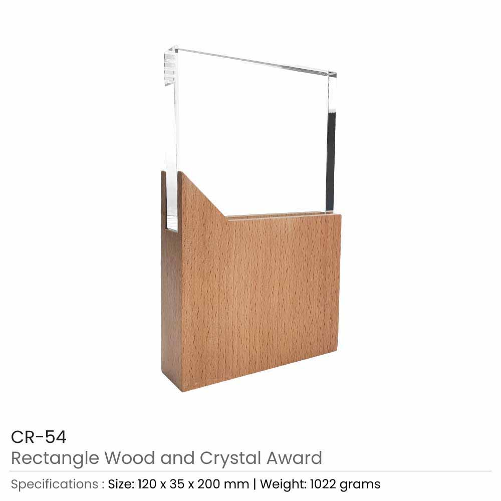 Byft - Wood & Crystal Award - Transparent & Natural