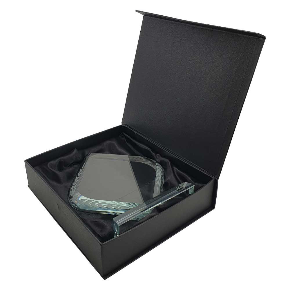 Byft - Rhombus Shaped Crystal Award - Clear