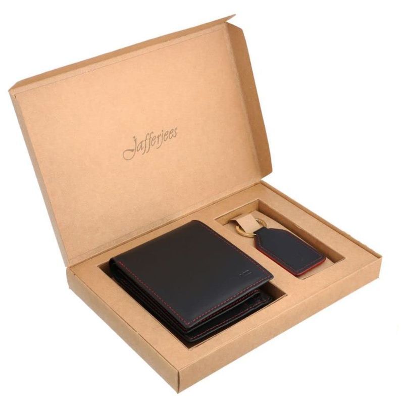 Jafferjees - 2pc-Set Liberty Island Wallet For Men - Black