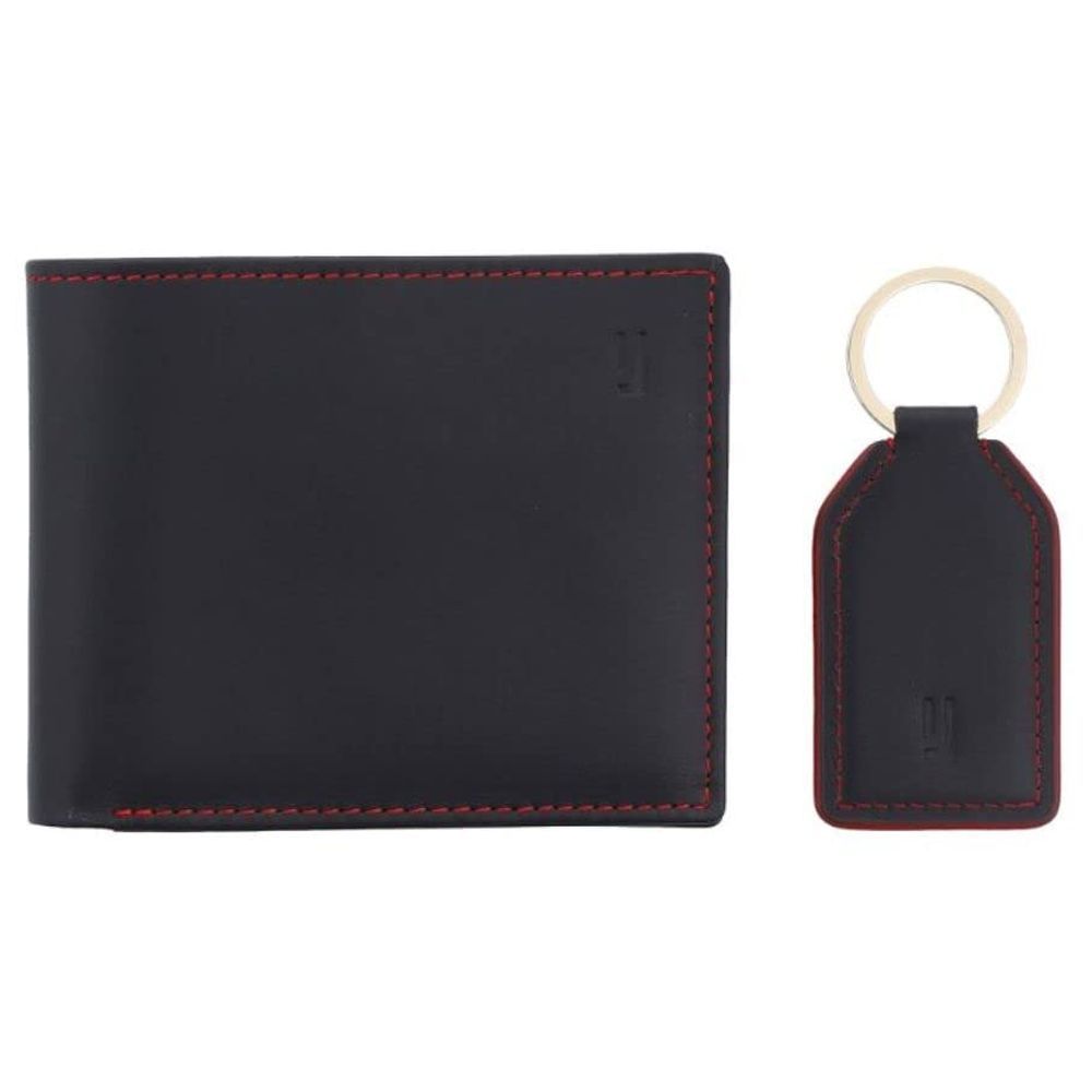 Jafferjees - 2pc-Set Liberty Island Wallet For Men - Black