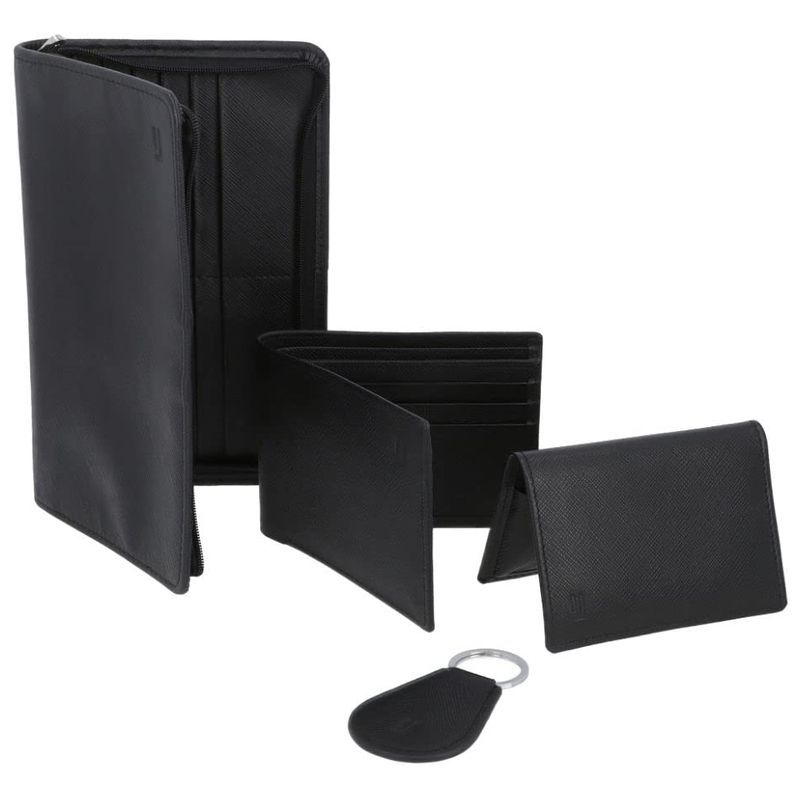 Jafferjees - 4pc-Set Petra Wallet Set For Men - Black