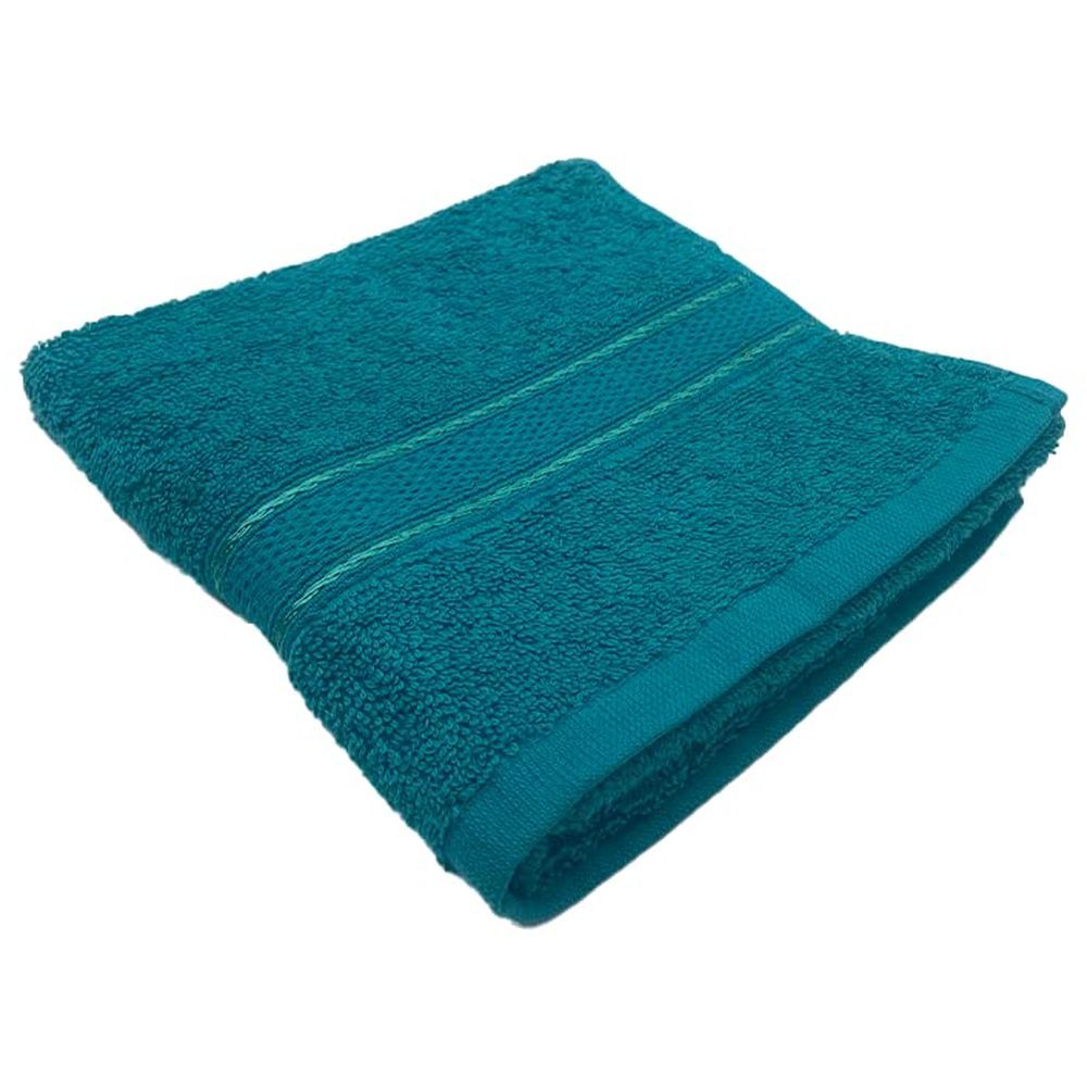 Byft - 100% Cotton Daffodil Hand Towel - 40X60Cm - Turquoise Blue