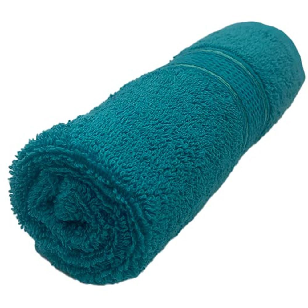 Byft - 100% Cotton Daffodil Hand Towel - 40X60Cm - Turquoise Blue