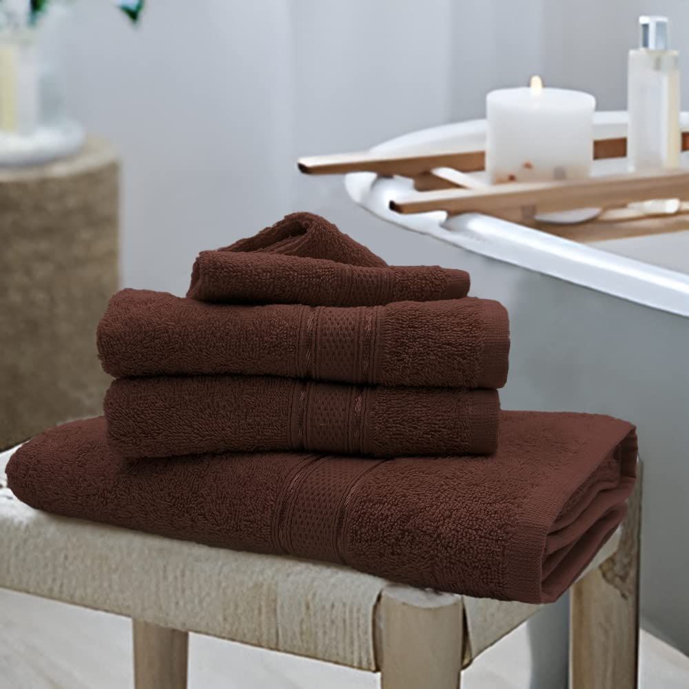 Byft - 100% Cotton Daffodil Bath Towel - 70X140Cm - Brown