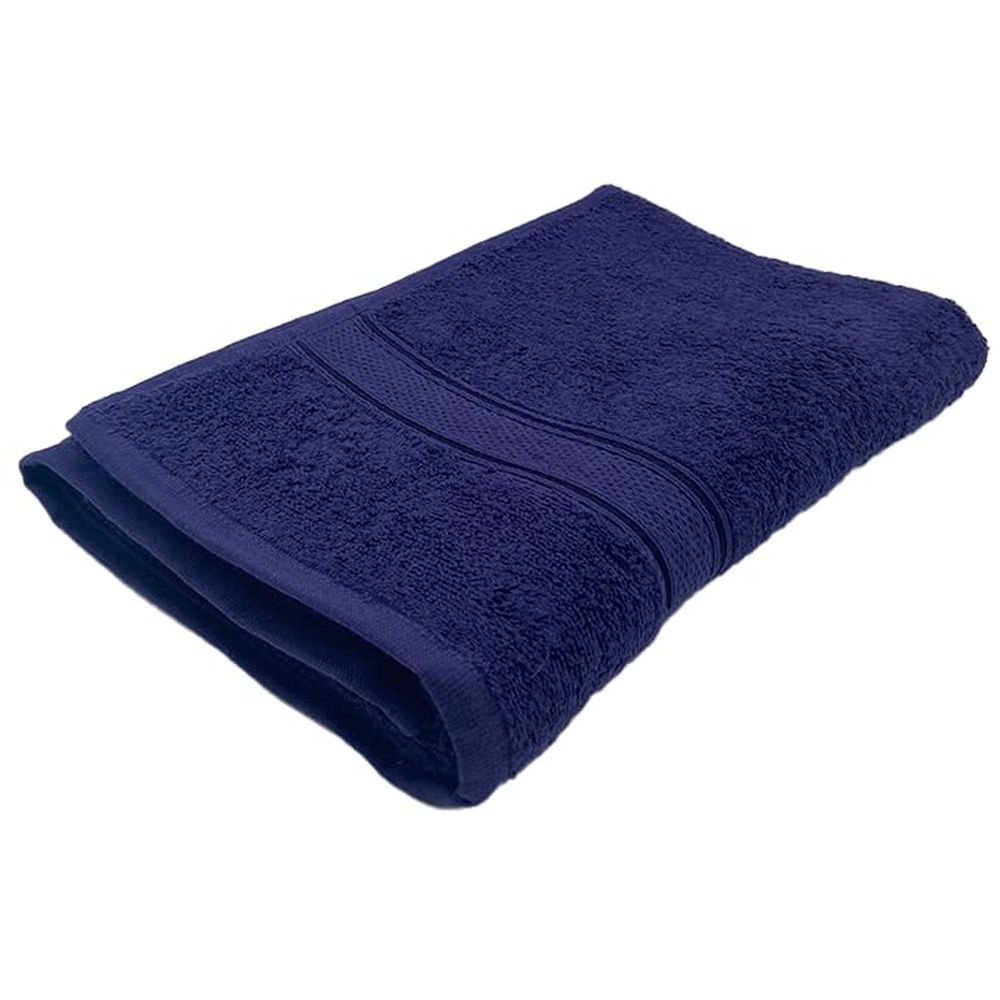 Byft - 100% Cotton Daffodil Bath Towel - 70X140Cm - Navy Blue