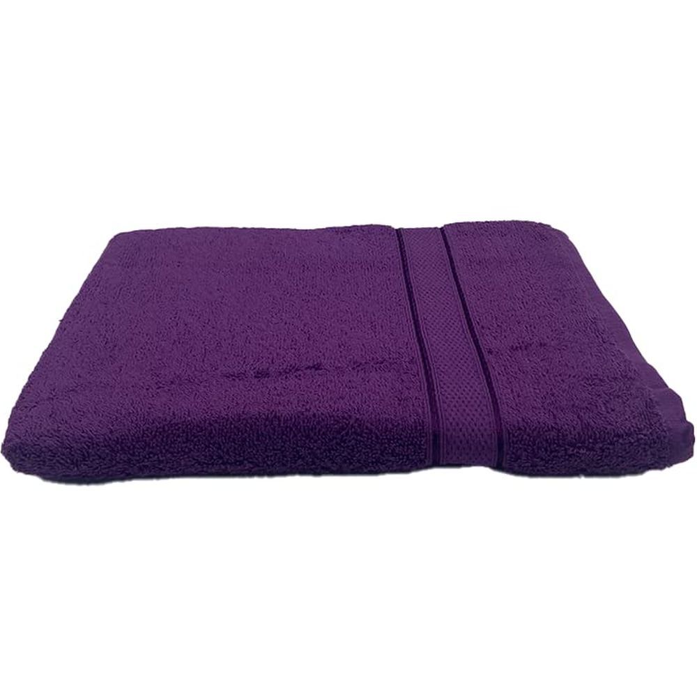 Byft - 100% Cotton Daffodil Bath Towel - 70X140Cm - Purple