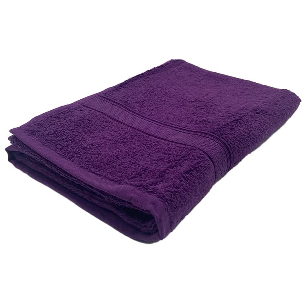 Byft - 100% Cotton Daffodil Bath Towel - 70X140Cm - Purple