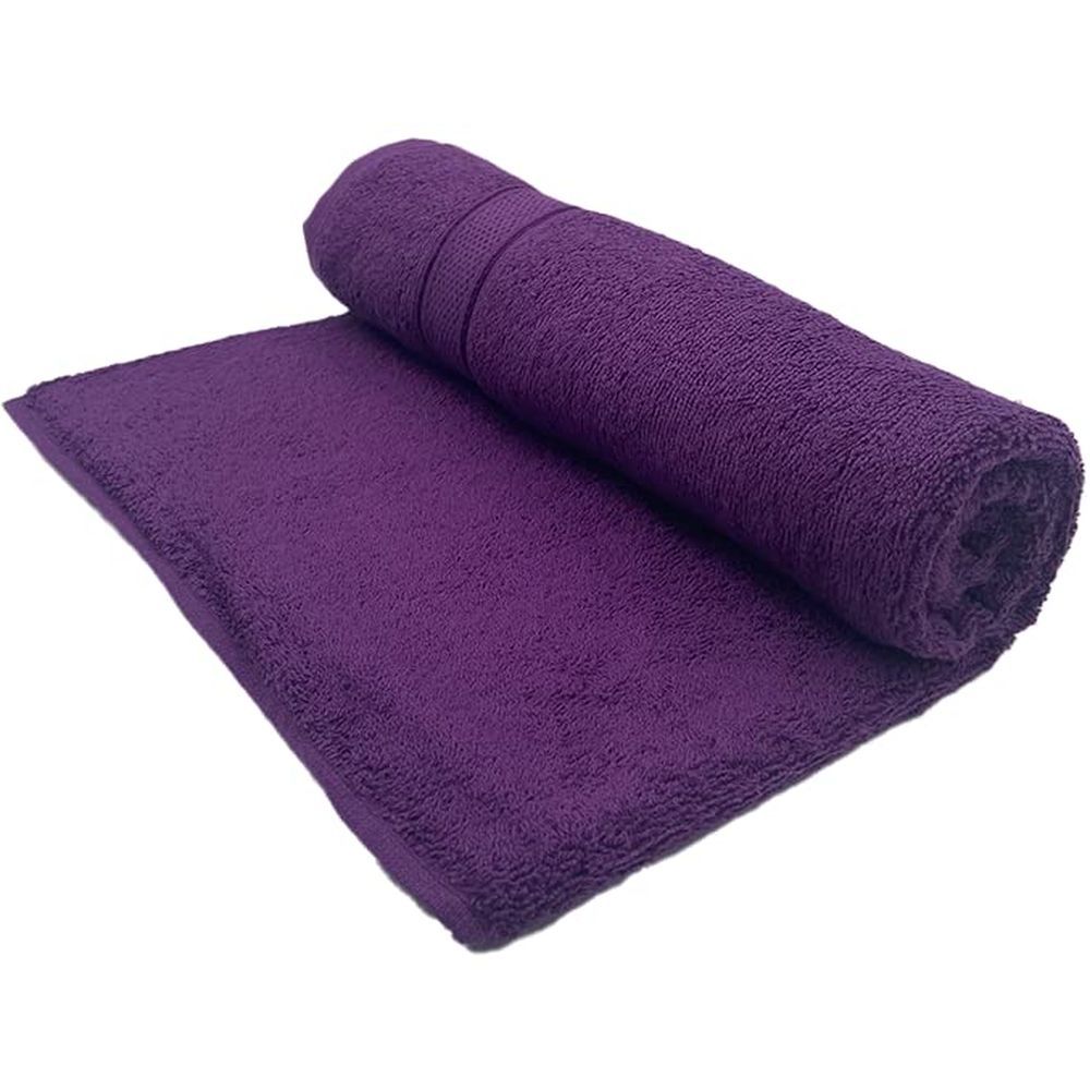 Byft - 100% Cotton Daffodil Bath Towel - 70X140Cm - Purple