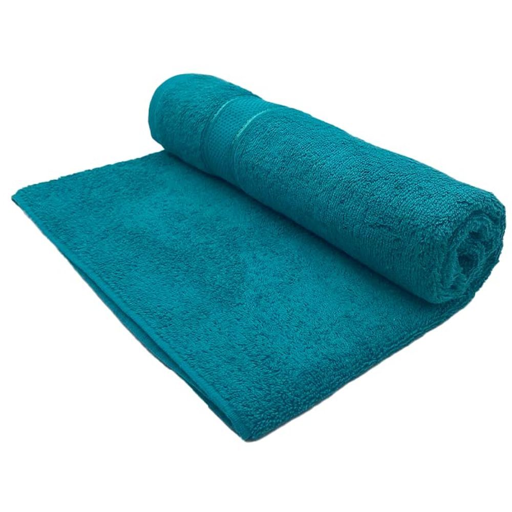 Byft - 100% Cotton Daffodil Bath Towel - 70X140Cm - Turquoise Blue