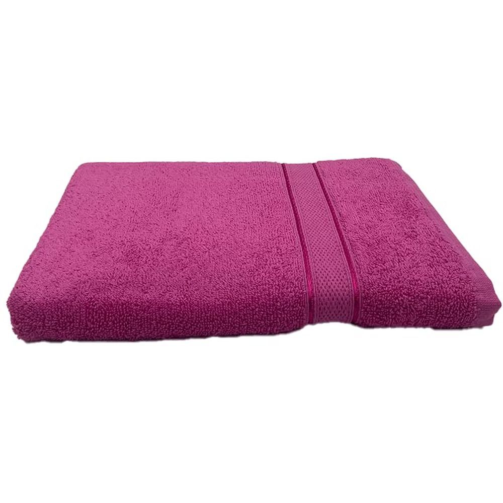 Byft - 100% Cotton Daffodil Bath Towel - 70X140Cm - Fuchsia Pink