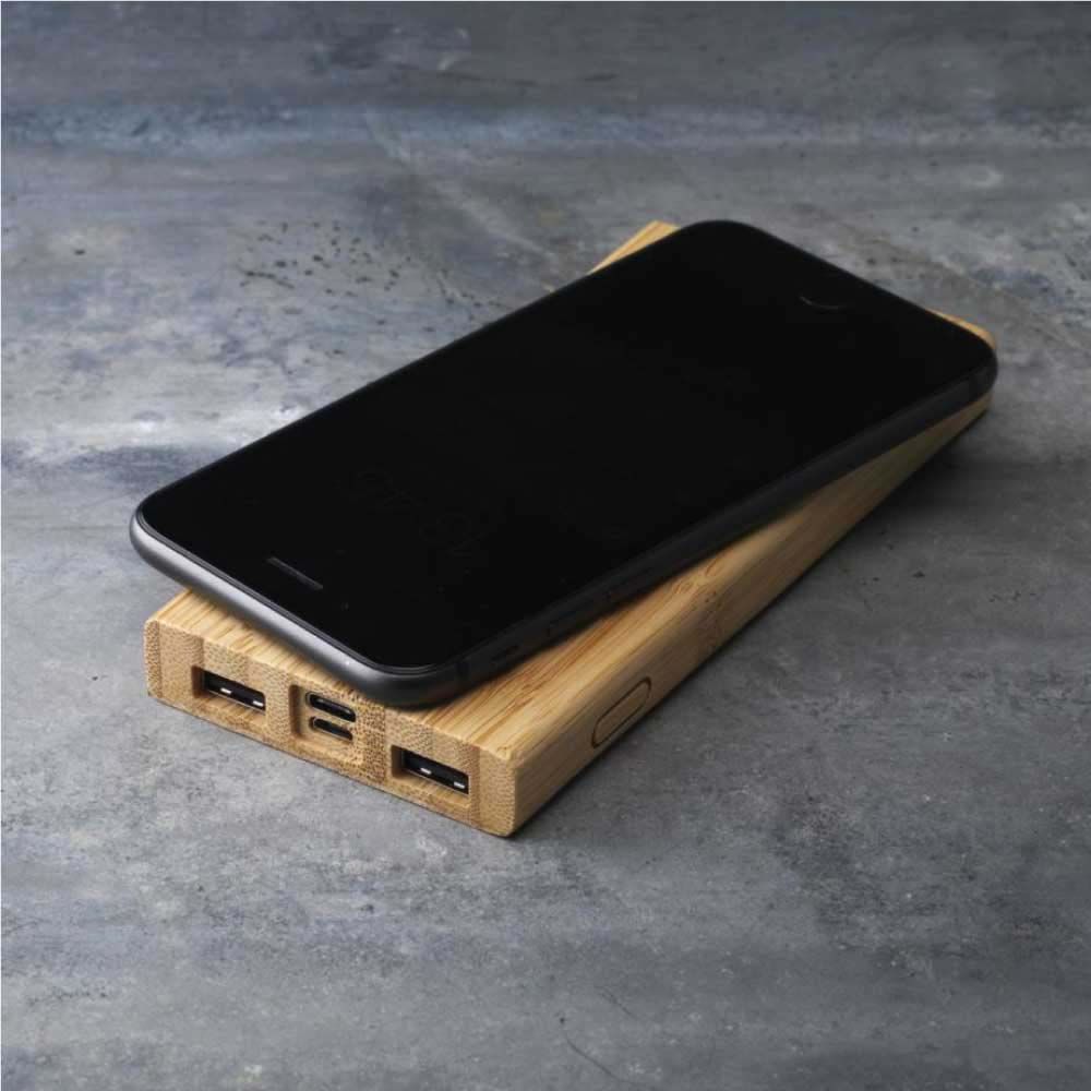 Byft - Powerbank Bamboo - Natural