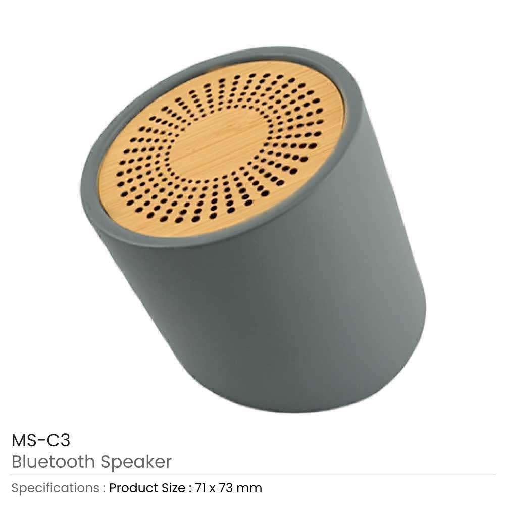 Byft - Bluetooth Speakers - Natural Grey