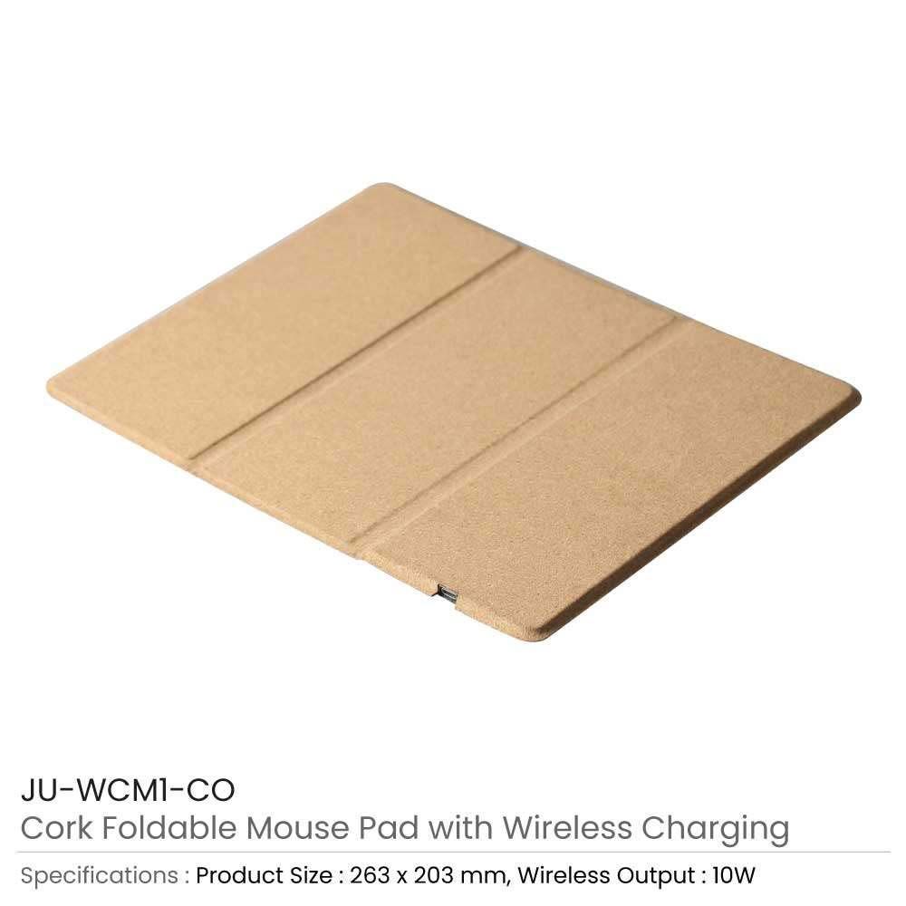 Byft - Wireless Charger With Foldable Mouse Pad - Natural