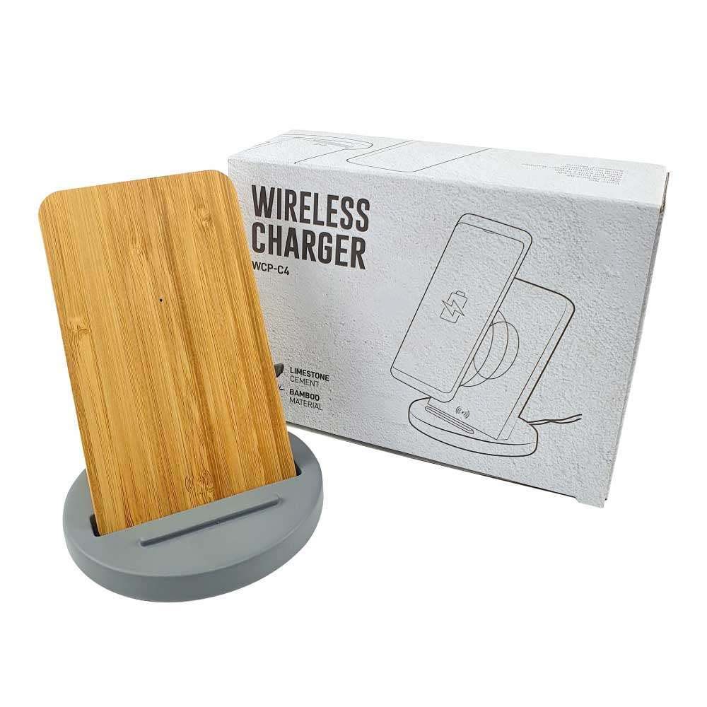 Byft - Wireless Charger Phone Stand - Natural Grey