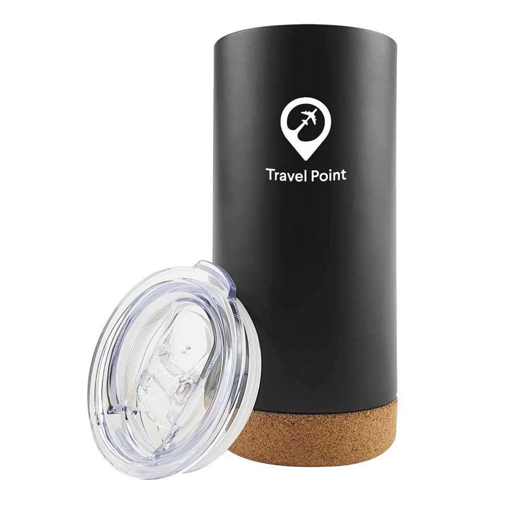 Byft - Travel Tumbler With Cork Base - Black