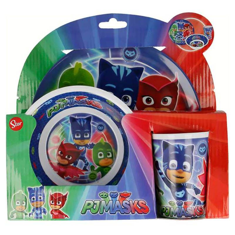 Disney - 3Pcs Melamine Set W/O Rim Pj Masks