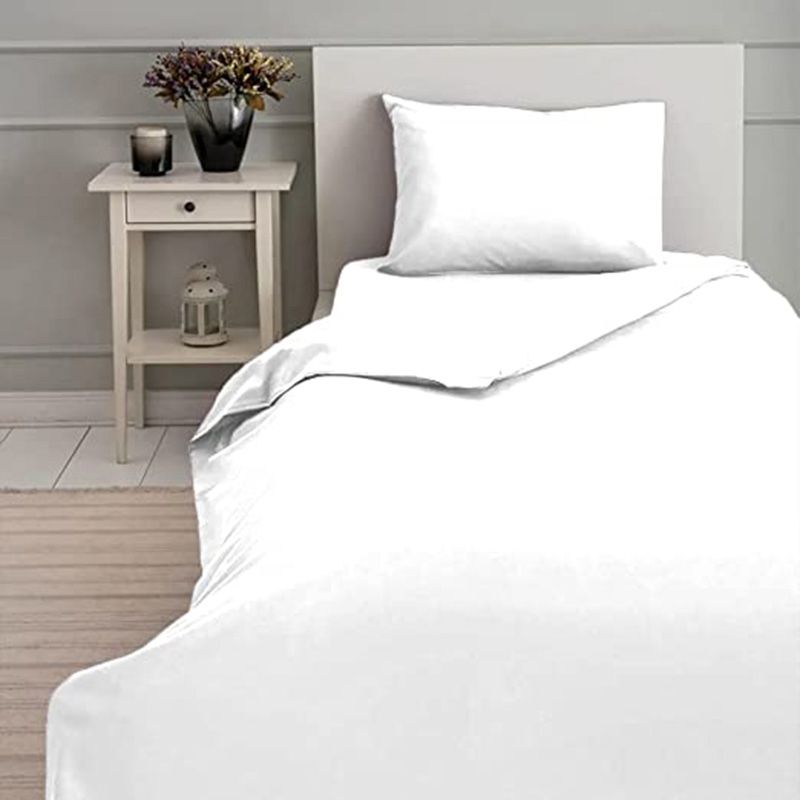 BYFT - Tulip Single Duvet Cover 165 x 245 + 30 cm - White 