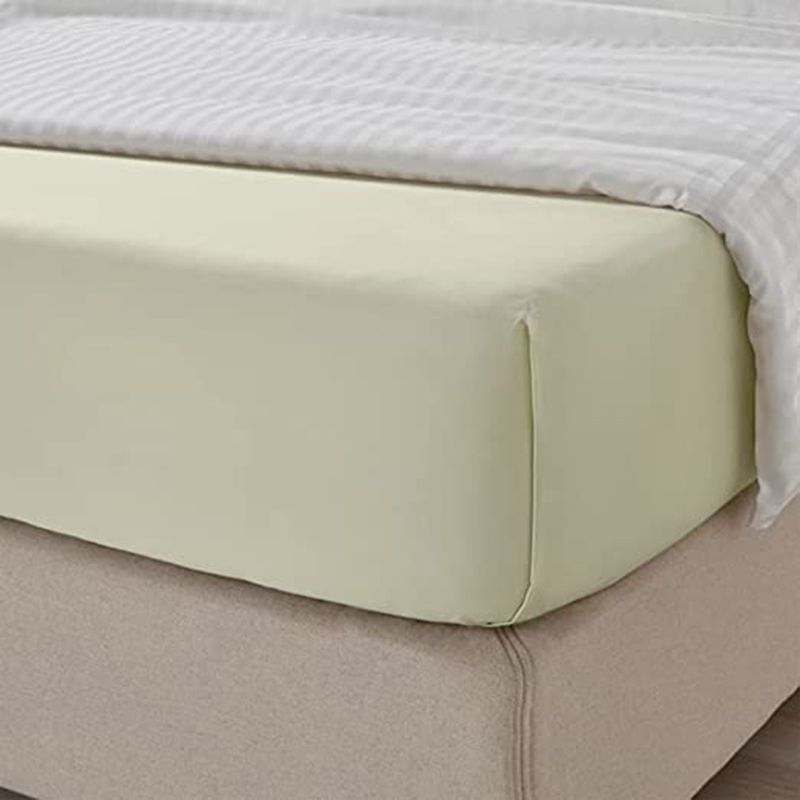 BYFT - Tulip Single Flat Sheet 160 x 280 cm - Cream 