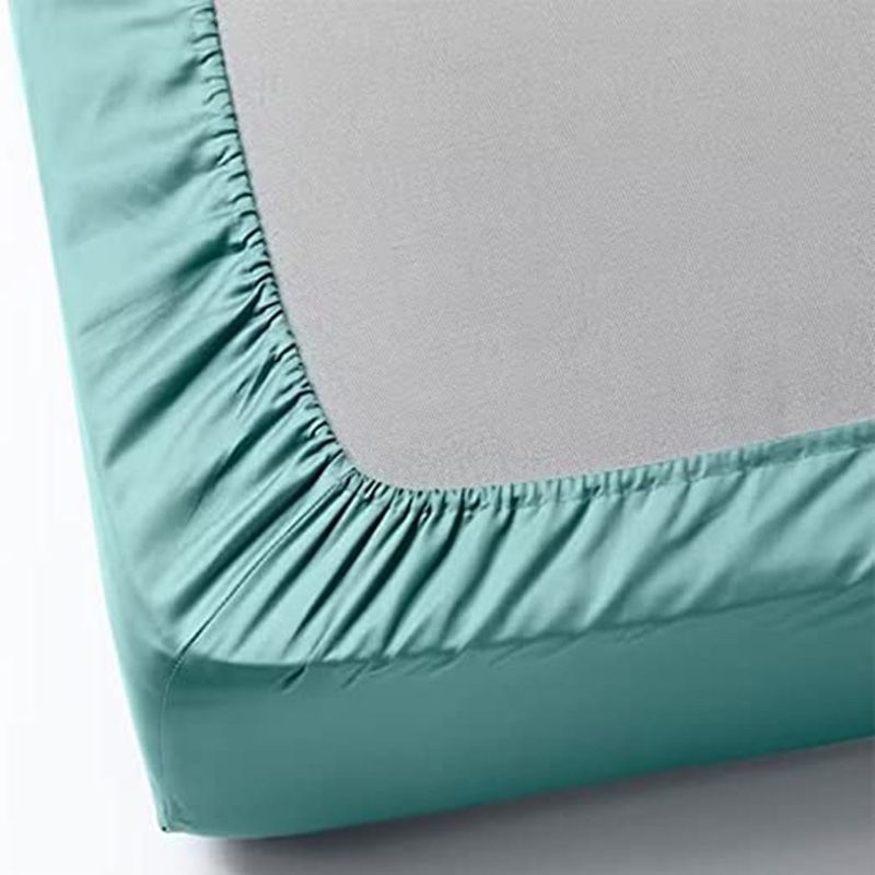 BYFT - Tulip Single Fitted Sheet 90 x 210 + 30 cm - Sea Green 