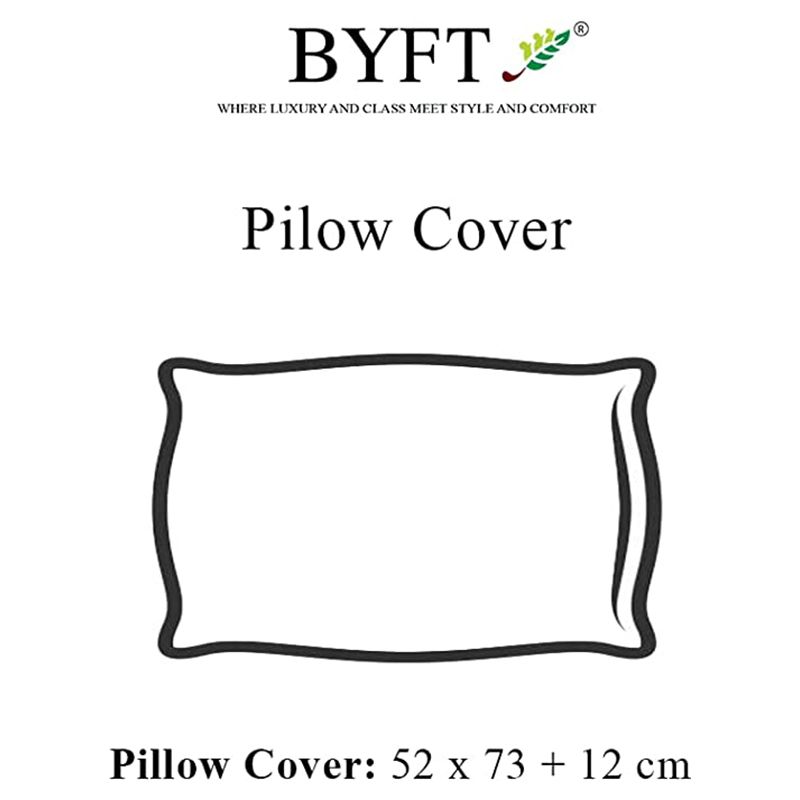 BYFT - Tulip Pillow Cover 52 x 73 + 12 cm - Sea Green 