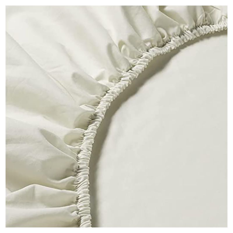 BYFT - Tulip Queen Fitted Sheet 160 x 210 + 30 cm - Cream 