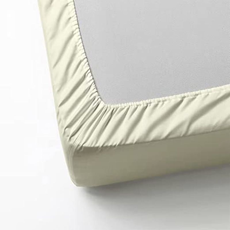 BYFT - Tulip Queen Fitted Sheet 160 x 210 + 30 cm - Cream 