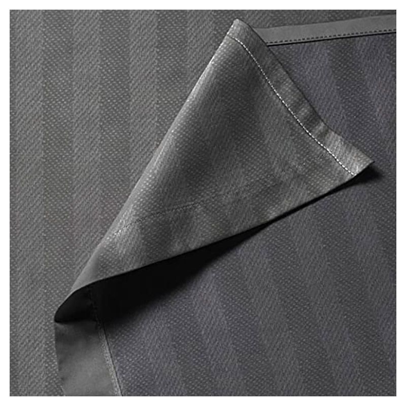 BYFT - Tulip Single Satin Stripe Flat Sheet 160 x 280 cm - Charcoal 