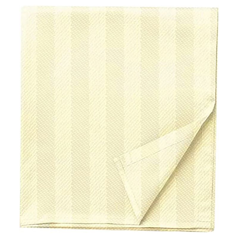 BYFT - Tulip Single Satin Stripe Flat Sheet 160 x 280 cm - Cream 