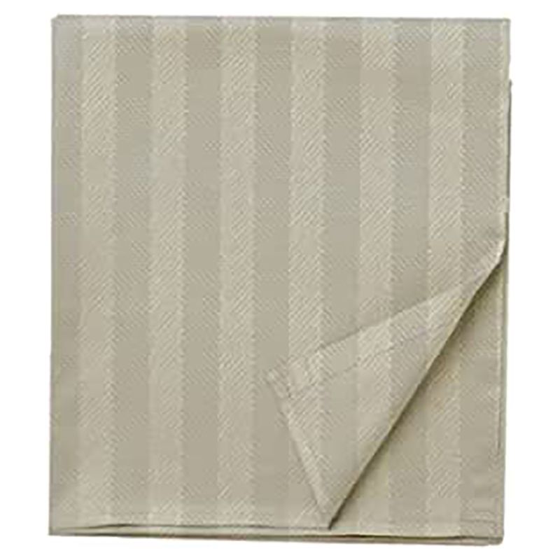 BYFT - Tulip Queen Satin Stripe Flat Sheet 220 x 280 cm - Sand 