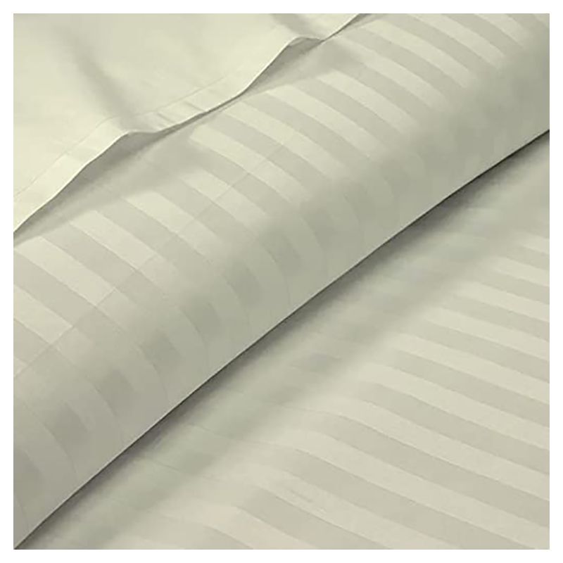 BYFT - Tulip King Satin Stripe Duvet Cover 245 x 265 + 30 cm - Cream 