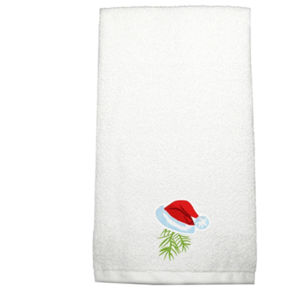 Byft - Iris Embroidered Hand Towel - Christmas Cap