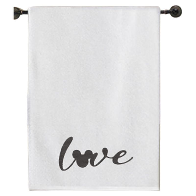 Byft - Iris Embroidered Mickey Love Bath Towel