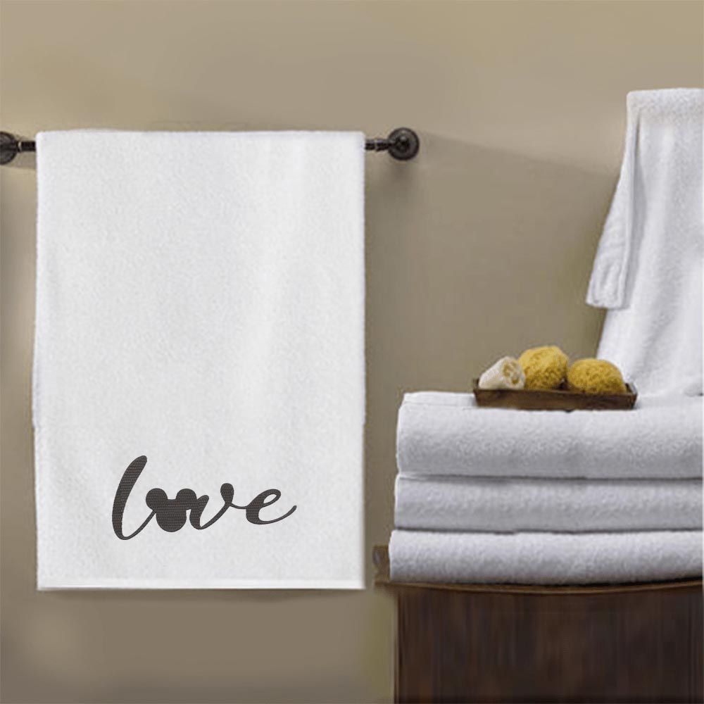 Byft - Iris Embroidered Mickey Love Bath Towel