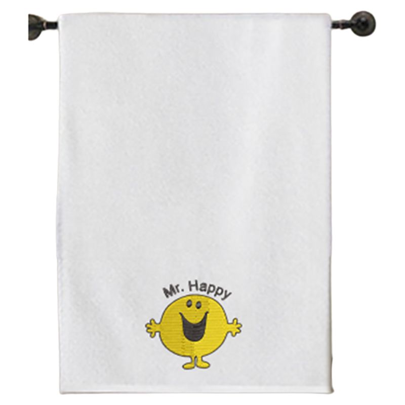 Byft - Iris Embroidered Mr. Happy Bath Towel