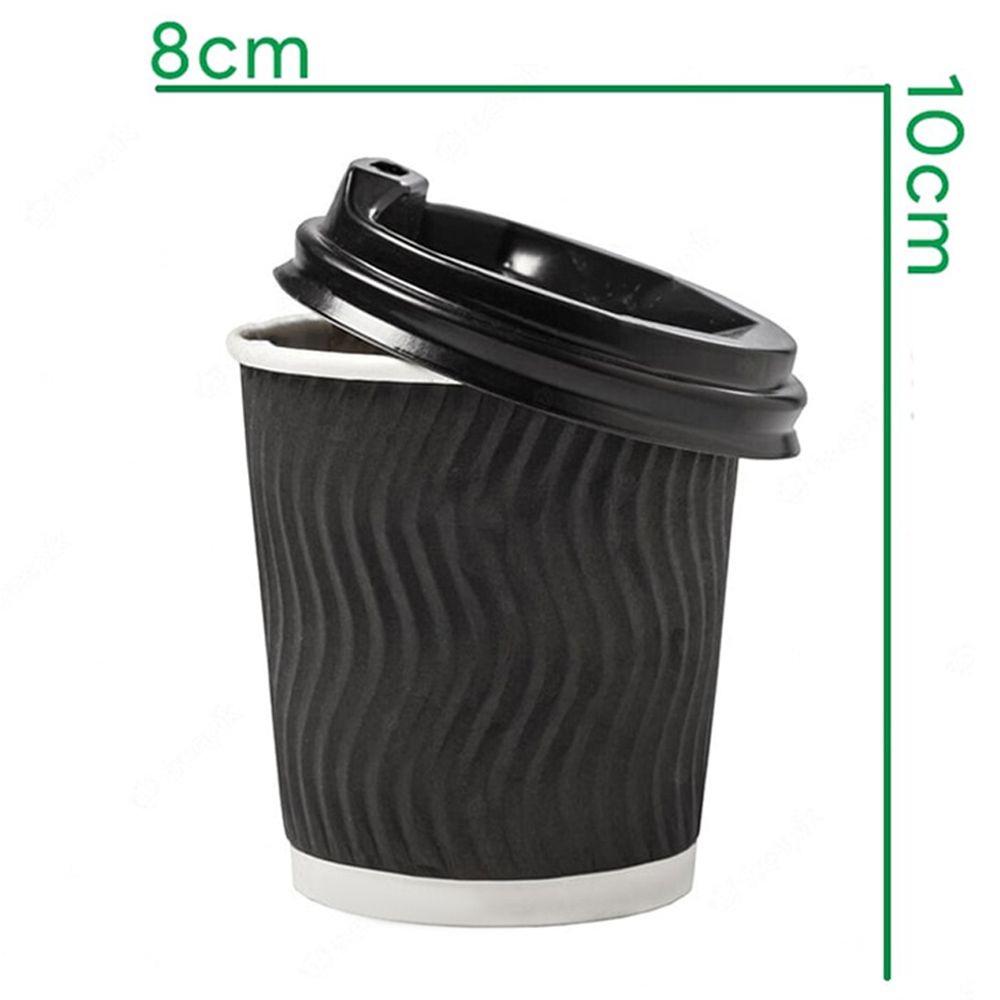 Byft - Ripple Wall Cup w/ Lid - 25pcs