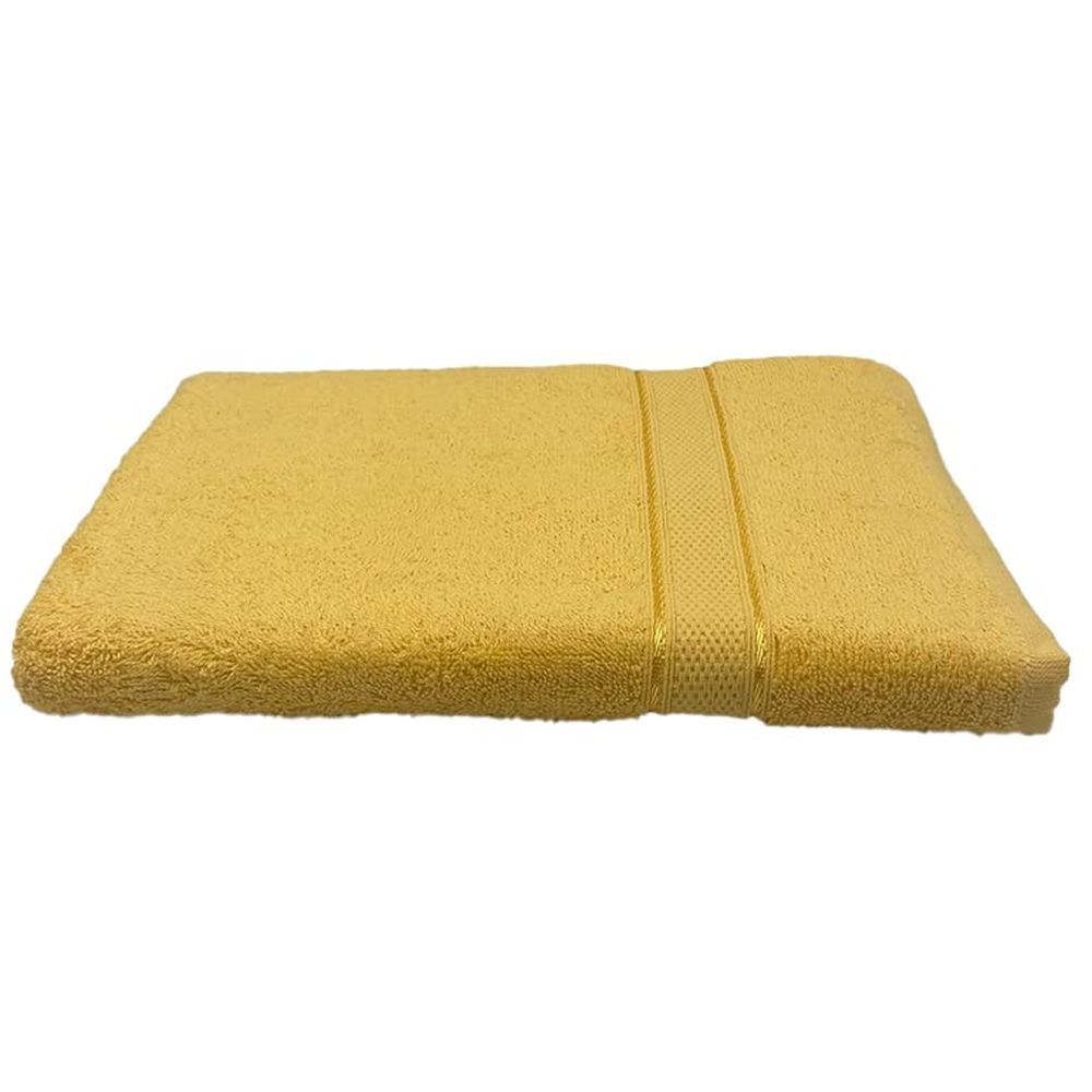 Byft - 100% Cotton Daffodil Bath Towel - 70X140Cm - Yellow