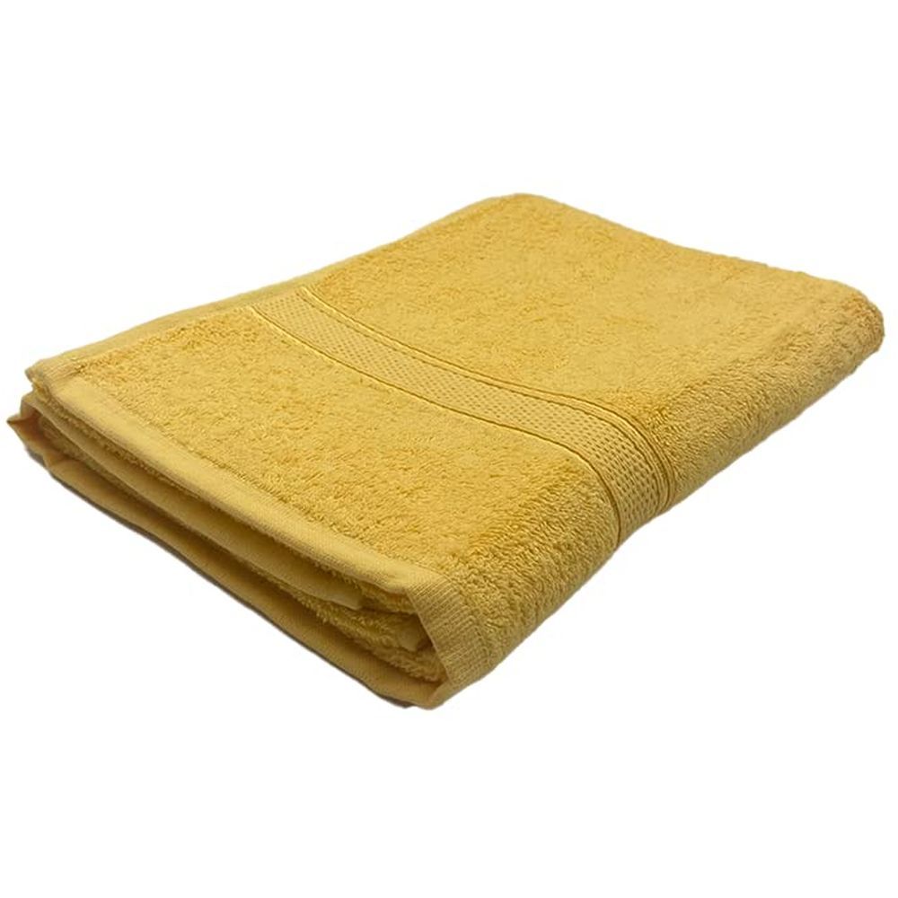 Byft - 100% Cotton Daffodil Bath Towel - 70X140Cm - Yellow