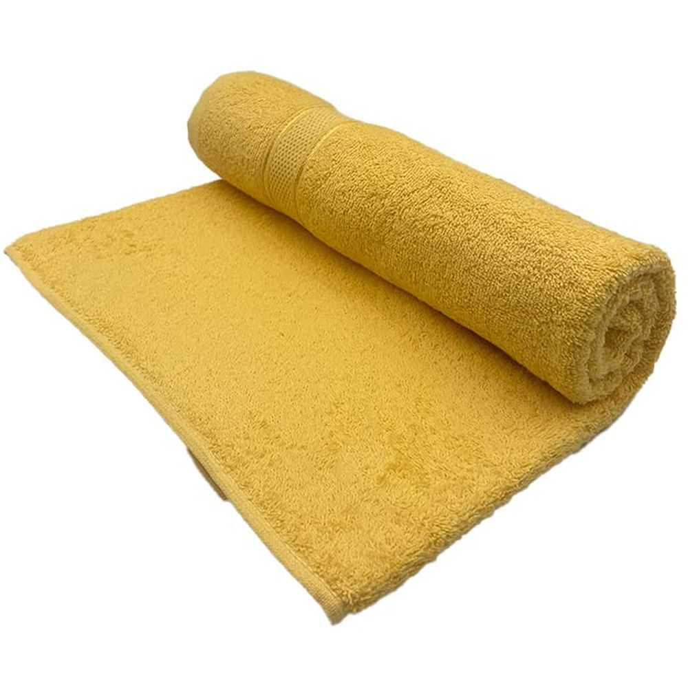 Byft - 100% Cotton Daffodil Bath Towel - 70X140Cm - Yellow