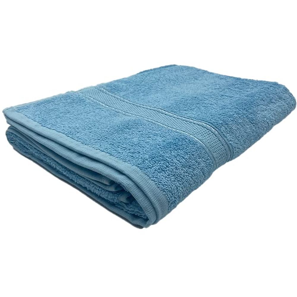 Byft - 100% Cotton Daffodil Bath Towel - 70X140Cm - Light Blue