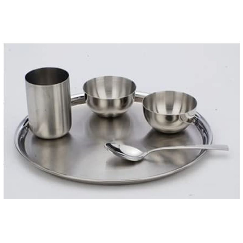 Omega - Thali Stainless Steel Dinner Set Pack Of 5