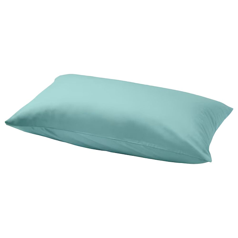 Byft - 100% Cotton Single Flat Sheet & Pillow Case - Sea Green - 2pcs