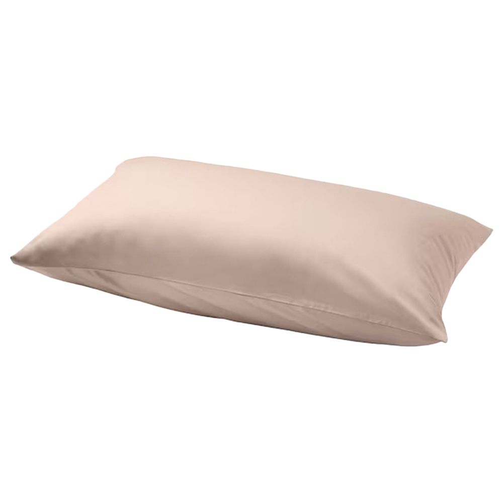 Byft - 100% Cotton Queen Flat Sheet & Pillow Case - Beige - 3pcs