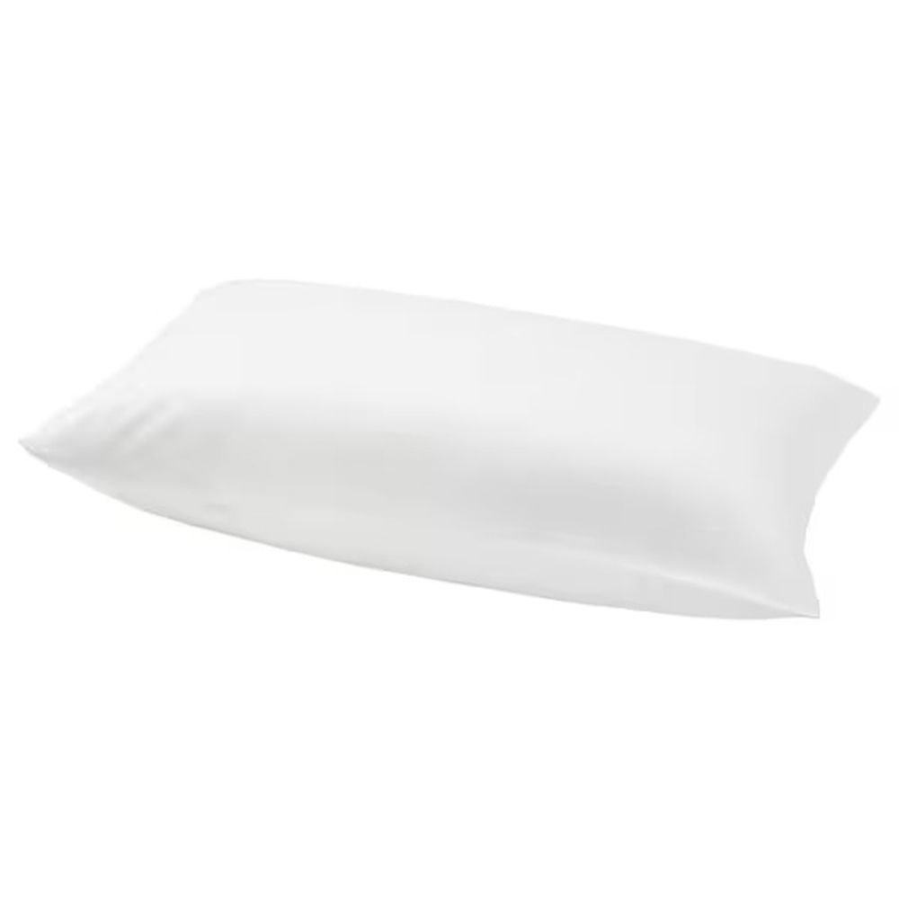 Byft - 100% Cotton Single Fitted Sheet, Duvet Cover & Pillow Case - White - 4pcs