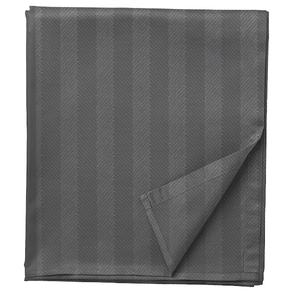 Byft - Single Flat Sheet, Duvet Cover & Pillow Case - Charcoal - 4pcs