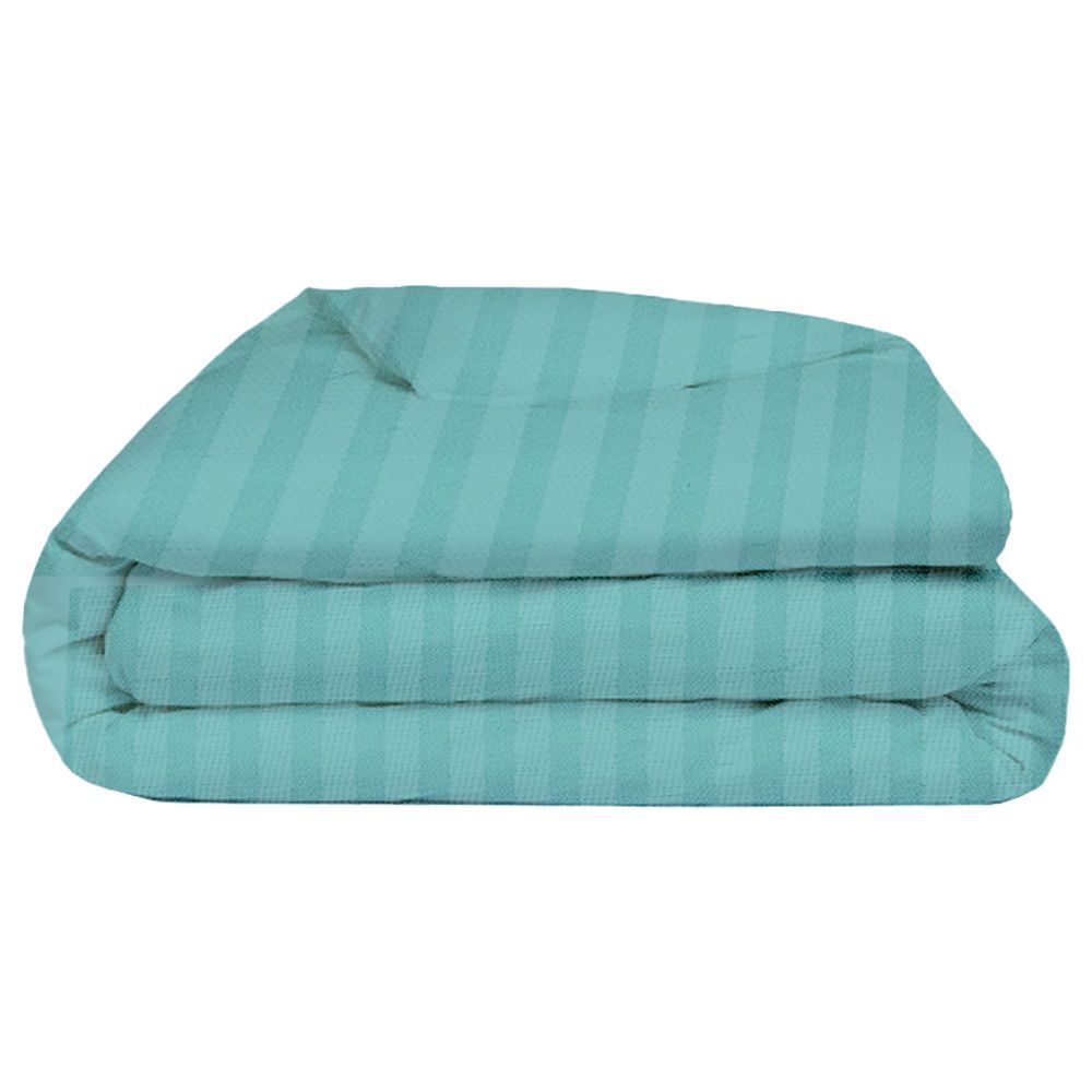 Byft - Queen Flat Sheet, Duvet Cover & Pillow Case - Sea Green - 6pcs