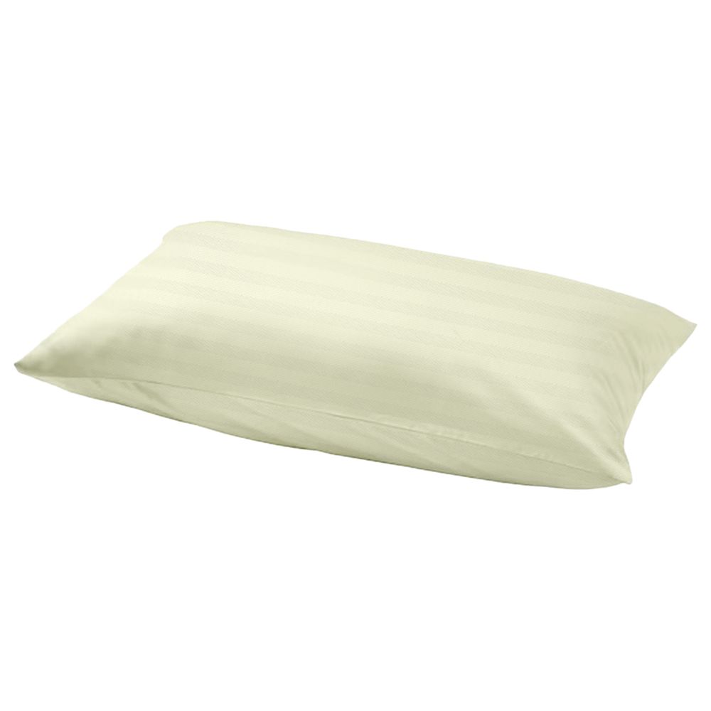 Byft - Queen Flat Sheet, Duvet Cover & Pillow Case - Cream - 6pcs