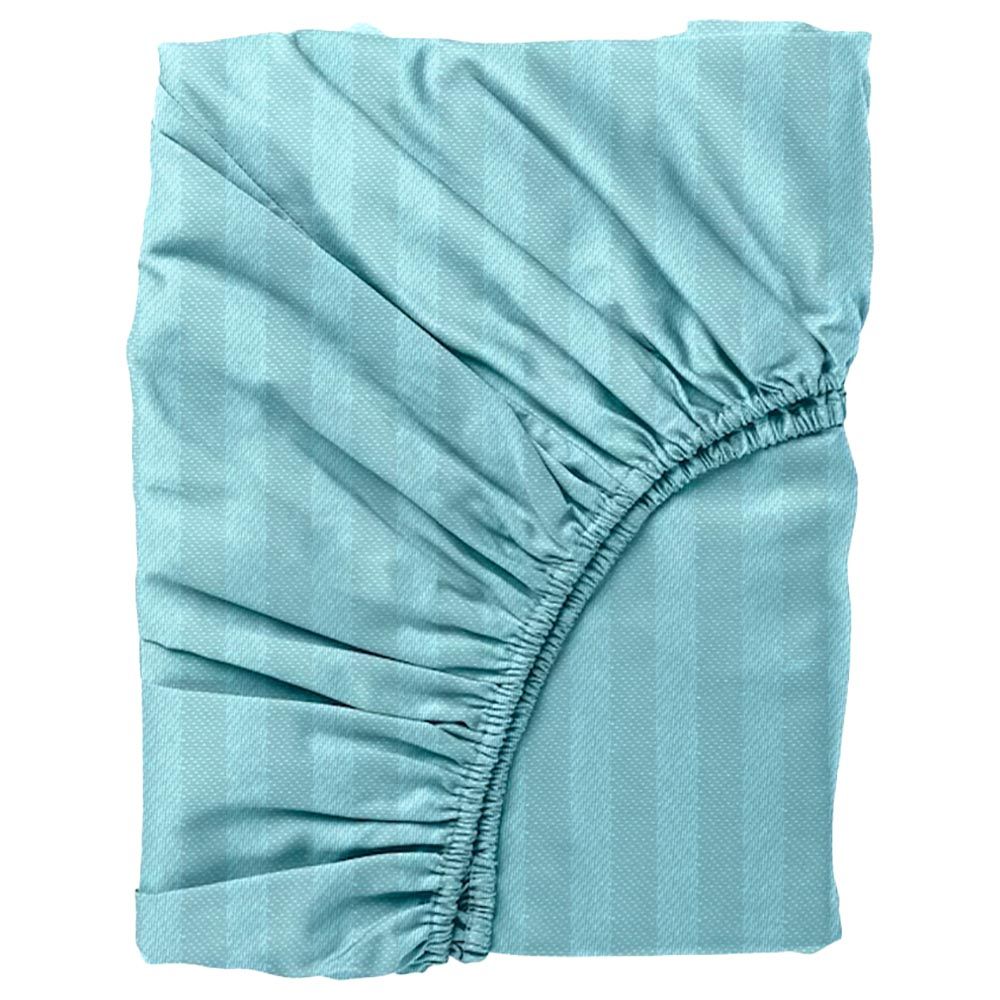 Byft - King Fitted Sheet, Duvet Cover & Pillow Case - Sea Green - 6pcs