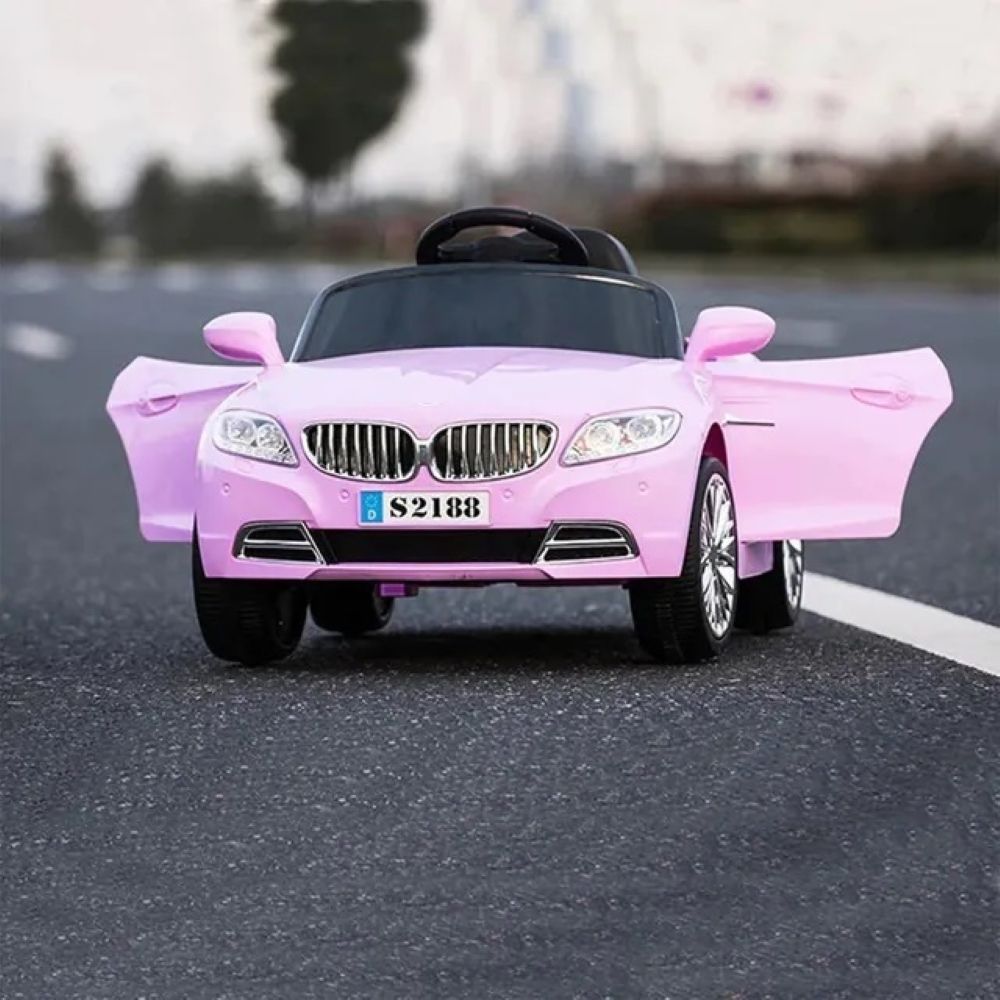 BMW - 12V Coupe Style Electric Rideon Car - Pink